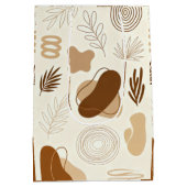 Botanical Line Art Paper Bag Medium Cadeauzakje (Achterkant)