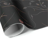 Botanical Line Art Wrapping Paper Cadeaupapier (Rol Hoek)