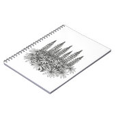 Botanical Lupine Flower Spiral Notebook Notitieboek (Linkerzijde)