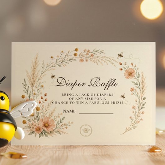Botanical Mama To Bee Luier Raffle Informatiekaartje