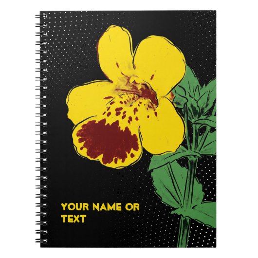 Botanical Mischief: The Magic Monkey Flower PopArt Notitieboek (Voorkant)