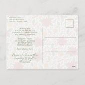 Botanical Mistletoe Classic Floral Art Pattern Feestdagenkaart (Achterkant)