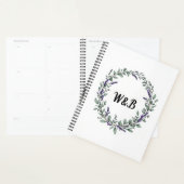 Botanical Monogram Wreath Notebook Planner (Display)
