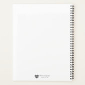 Botanical Monogram Wreath Notebook Planner (Achterkant)