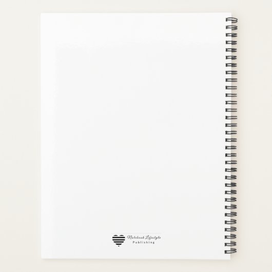 Botanical Monogram Wreath Planner (Achterkant)