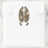 Botanical Moose Hoof Birch Bog Nature Sticker (Tas)
