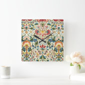  'Botanical Morris Design Time-stuk' Vierkante Klok (Huis)