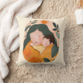 Botanical Motherhood Decorative Pillow for Moms Kussen (Deken)