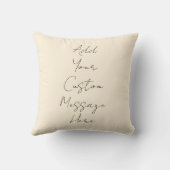 Botanical Motherhood Decorative Pillow for Moms Kussen (Achterkant)
