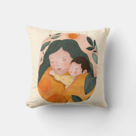 Botanical Motherhood Decorative Pillow for Moms Kussen