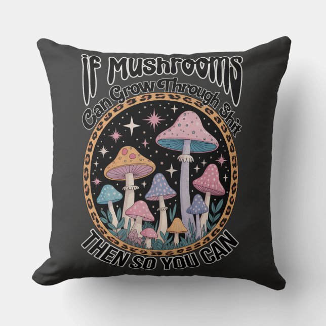 Botanical Mushroom Kussen (Voorkant)