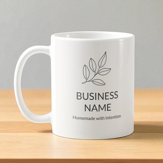 Botanical Neutral Minimalist Small Business  Koffiemok