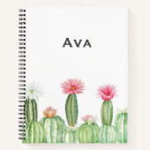 Botanical Notebook – Blooming Cactus Garden 🌵 Notitieboek (Voorkant)