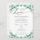 Botanical Nothing Love Fancy Just Love Wedding Kaart (Voorkant)