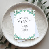 Botanical Nothing Love Fancy Just Love Wedding Kaart