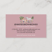 Botanical Palm Pink HORSE DOG HUMAN THERAPHY Visitekaartje (Achterkant)