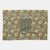 Botanical Pastel Look Personalized Modern Towel  Theedoek (Horizontaal)