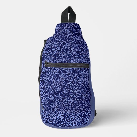 Botanical Pattern in Blue 1 Sling Bag (Voorkant)