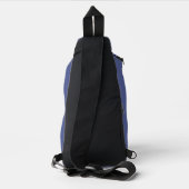 Botanical Pattern in Blue 1 Sling Bag (Achterkant)