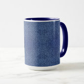Botanical Pattern in Blue 2 Mok (Voorkant rechts)