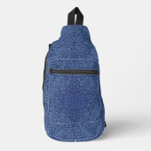 Botanical Pattern in Blue 2 Sling Bag (Voorkant)