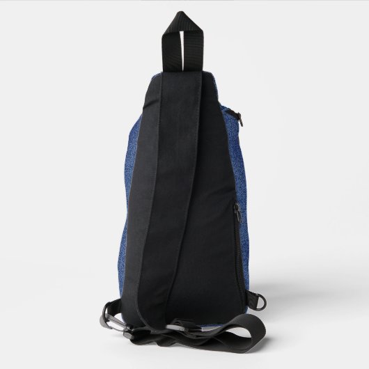 Botanical Pattern in Blue 2 Sling Bag (Achterkant)