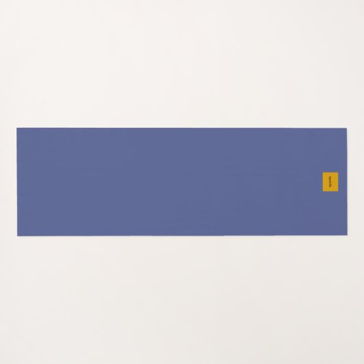 Botanical Pattern in Blue 2 Yogamat (Achterkant (horizontaal))