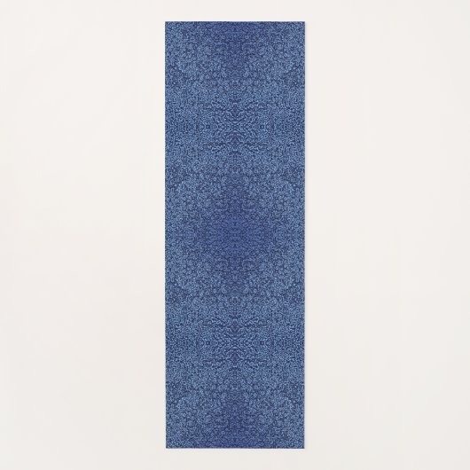 Botanical Pattern in Blue 2 Yogamat (Voorkant)