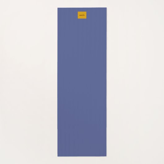 Botanical Pattern in Blue 2 Yogamat (Achterkant)