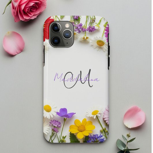 Botanical Phone Case with Wildflowers | iPhone 