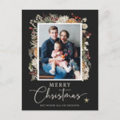 Botanical Photo Christmas Postcard Feestdagenkaart (Voorkant)