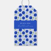 Botanical Plums Collection Blue Cadeaulabel (Voorkant)