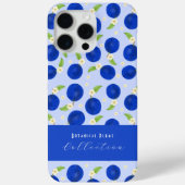Botanical Plums Collection Blue Case-Mate iPhone Case (Achterkant)