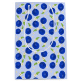 Botanical Plums Collection Blue Medium Cadeauzakje (Voorkant)