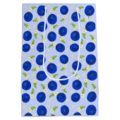 Botanical Plums Collection Blue Medium Cadeauzakje (Achterkant)
