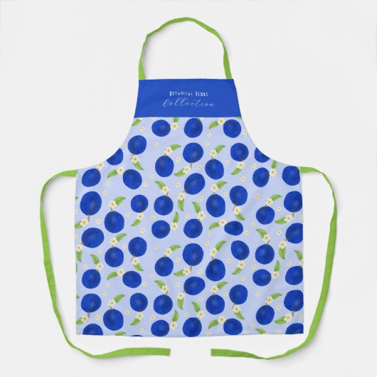 Botanical Plums Collection Blue Schort (Voorkant)