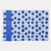 Botanical Plums Collection Blue Theedoek (Horizontaal)