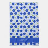 Botanical Plums Collection Blue Theedoek (Verticaal)
