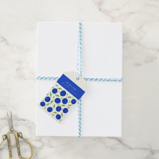 Botanical Plums Collection Ivory Cadeaulabel (Met Touw)