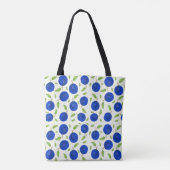 Botanical Plums Collection Ivory Tote Bag (Achterkant)