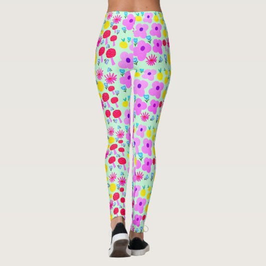 Botanical PomPoms All-Over-Print Leggings (Achterkant)