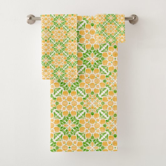 Botanical Pop-Citrus Bad Handdoek (Insitu)