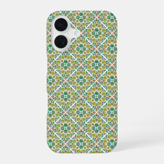 Botanical Pop - Olive iPhone 16 Hoesje (Achterkant)