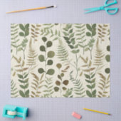 Botanical Pressed Leaves Pattern – Fern Print Tissuepapier (Craft)