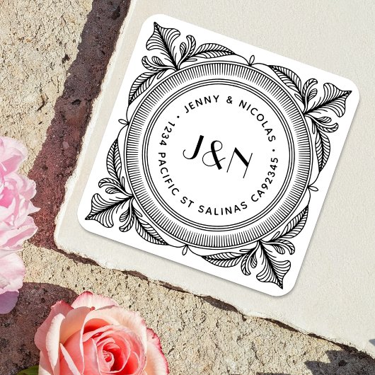 Botanical Return Address Labels - Custom