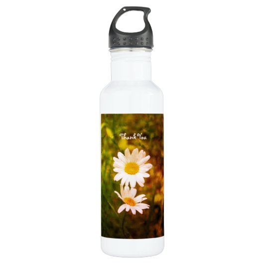 Botanical Romance – The Daisy Couple Thank You Waterfles (Voorkant)