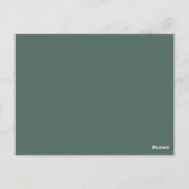 Botanical Sage Green Floral Wedding Thank You Briefkaart (Achterkant)