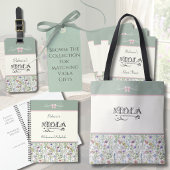 Botanical Sage Green Viola | String Player Tote Bag