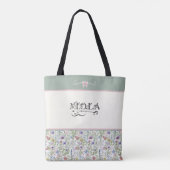 Botanical Sage Green Viola | String Player Tote Bag (Achterkant)