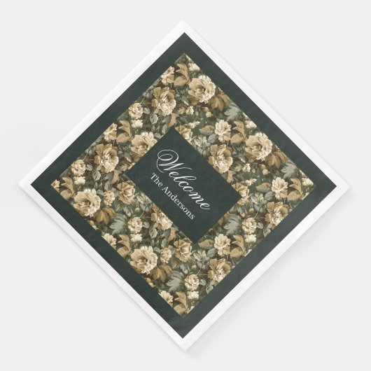 Botanical Sage Napkins Lux Pastel Dining Accent Servet (Hoek)